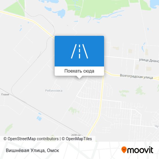 Карта Вишнёвая Улица