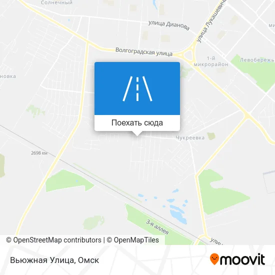 Карта Вьюжная Улица