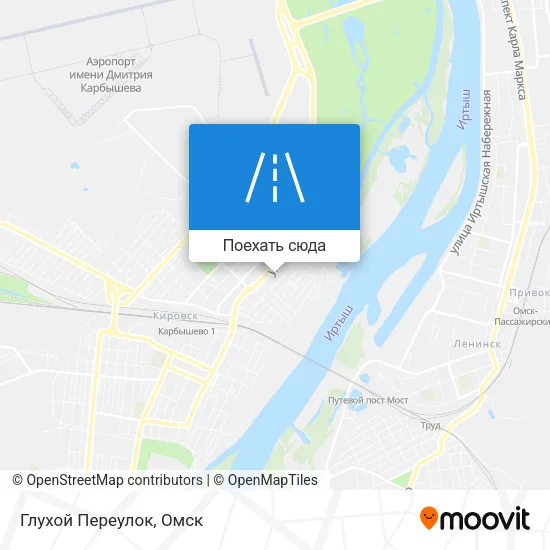 Карта Глухой Переулок