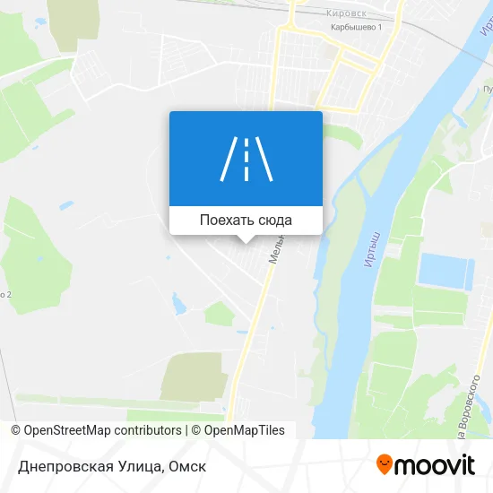 Карта Днепровская Улица