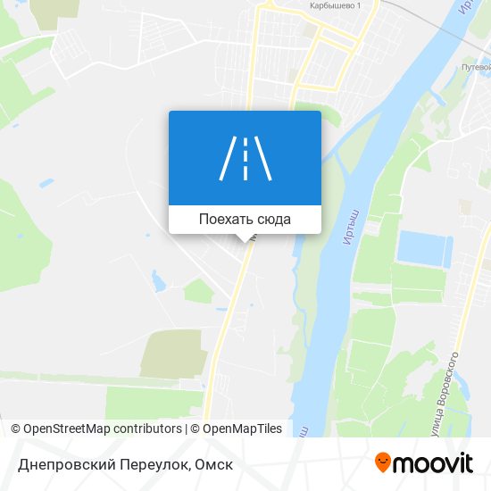 Карта Днепровский Переулок