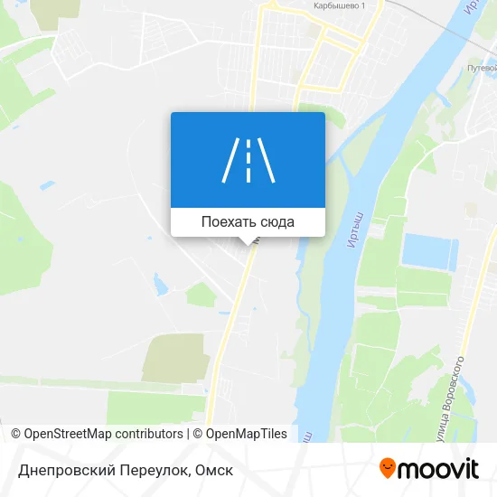 Карта Днепровский Переулок