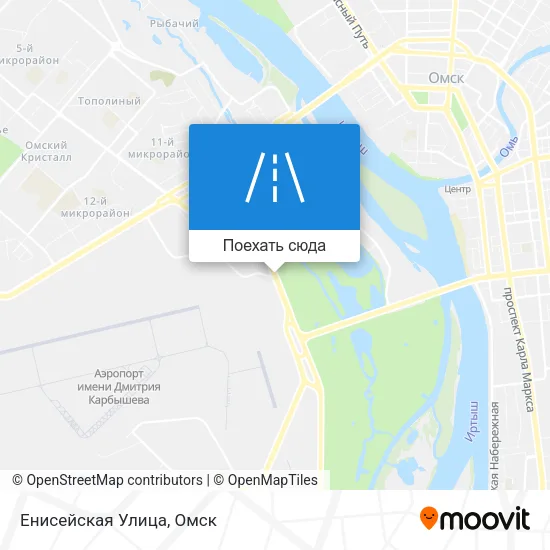 Карта Енисейская Улица