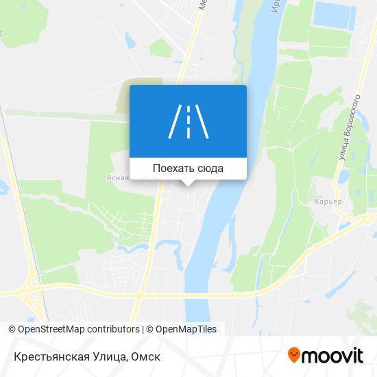 Карта Крестьянская Улица