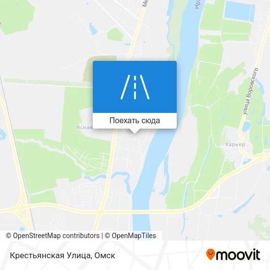 Карта Крестьянская Улица