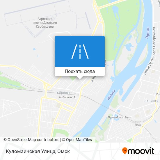 Карта Куломзинская Улица