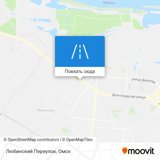 Карта Любинский Переулок
