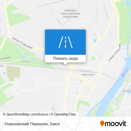Карта Новоомский Переулок