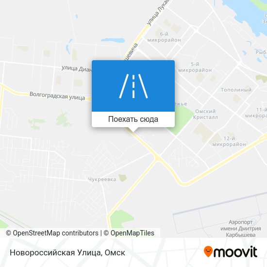 Карта Новороссийская Улица