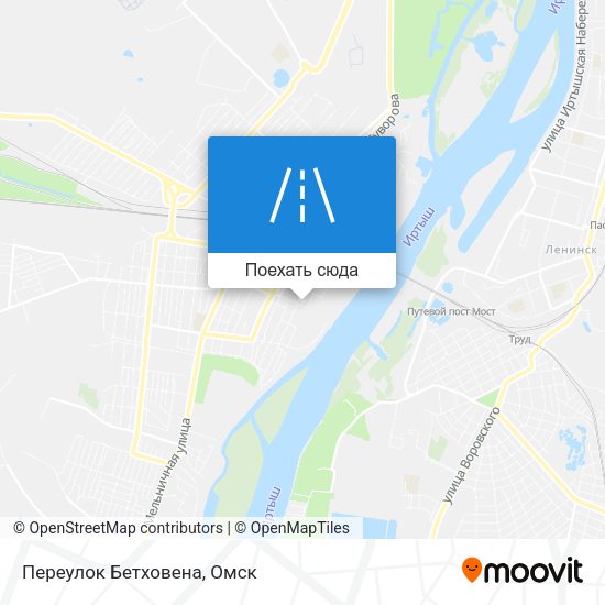 Карта Переулок Бетховена