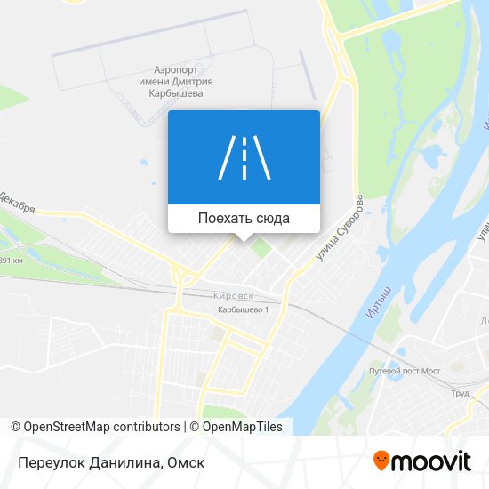 Карта Переулок Данилина