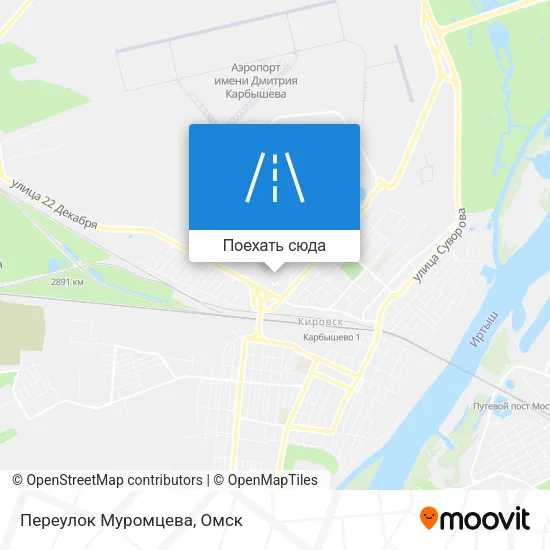 Карта Переулок Муромцева