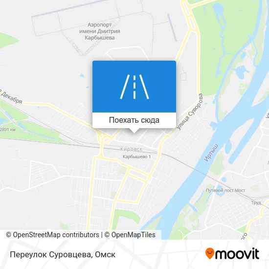 Карта Переулок Суровцева