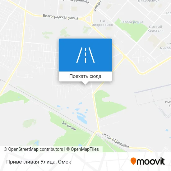Карта Приветливая Улица
