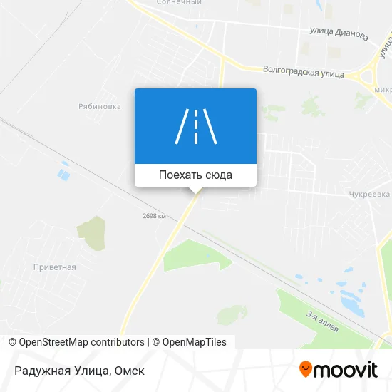 Карта Радужная Улица