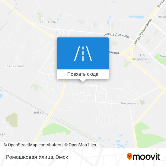Карта Ромашковая Улица