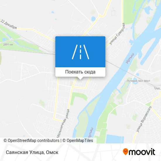 Карта Саянская Улица