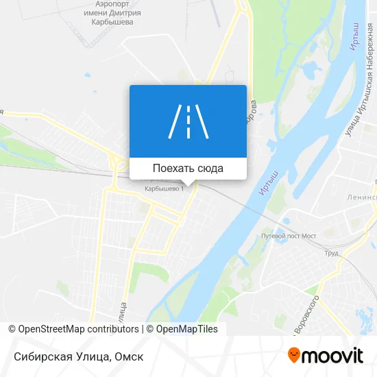 Карта Сибирская Улица