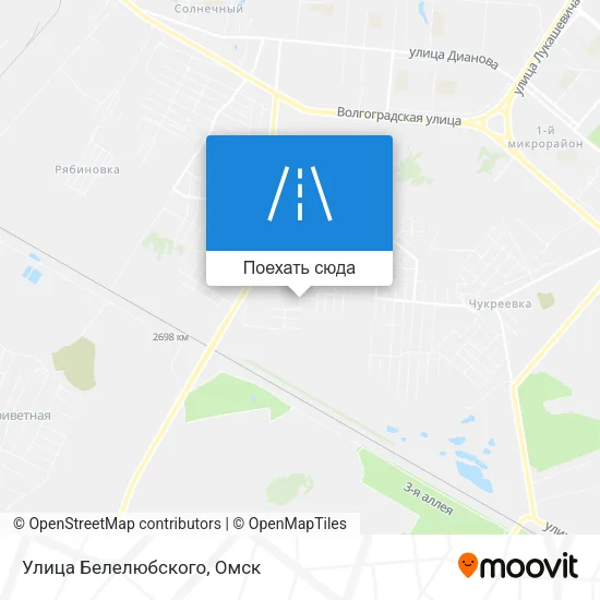 Карта Улица Белелюбского