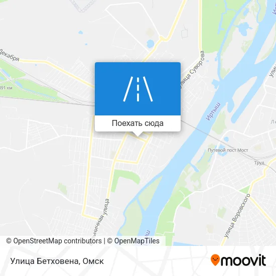 Карта Улица Бетховена