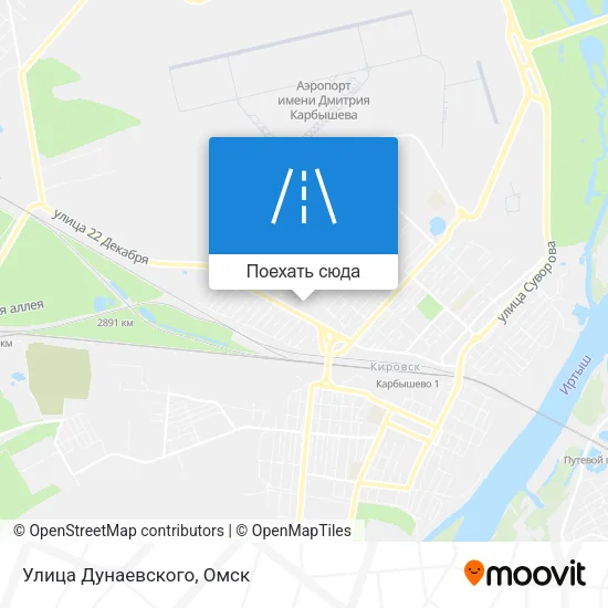 Карта Улица Дунаевского