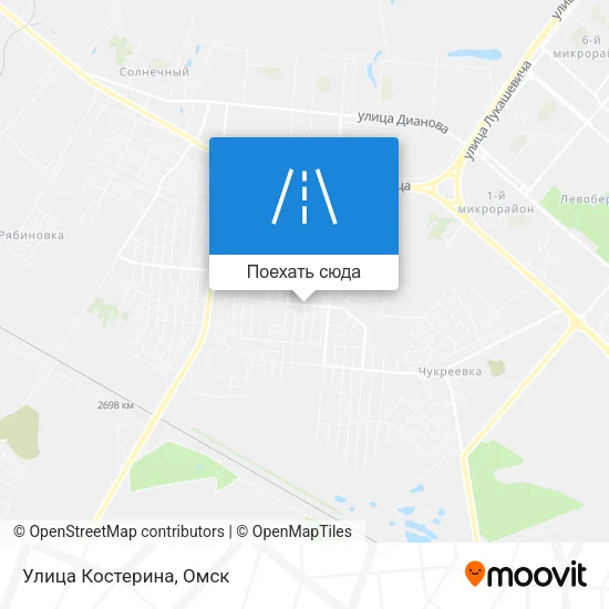 Карта Улица Костерина