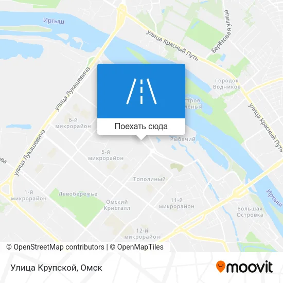 Карта Улица Крупской