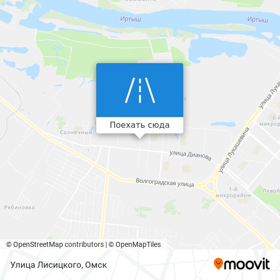 Карта Улица Лисицкого