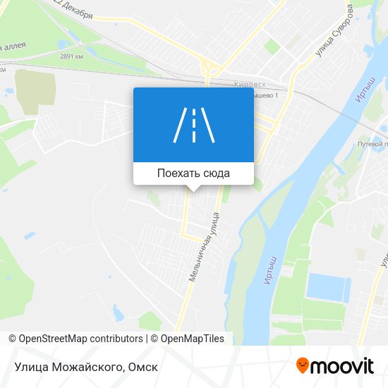 Карта Улица Можайского
