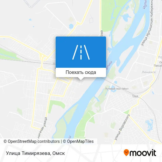 Карта Улица Тимирязева