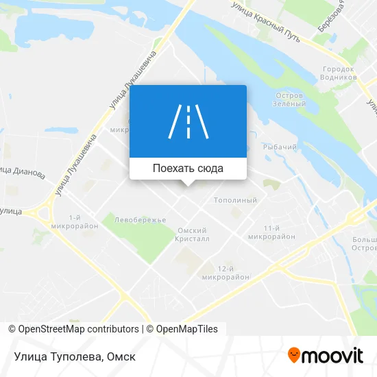 Карта Улица Туполева