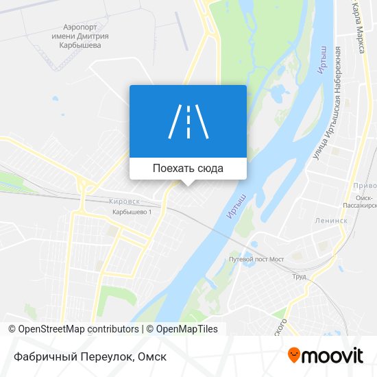 Карта Фабричный Переулок