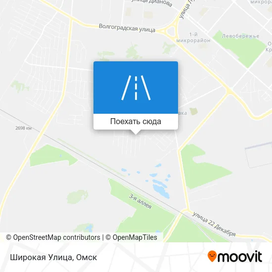 Карта Широкая Улица