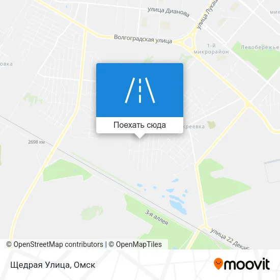Карта Щедрая Улица