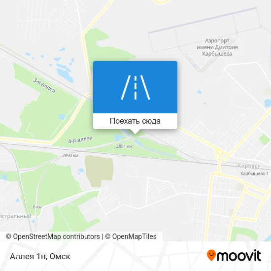 Карта Аллея 1н