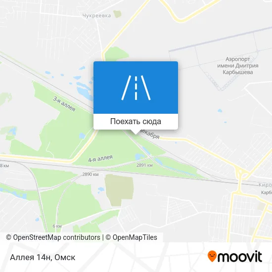 Карта Аллея 14н