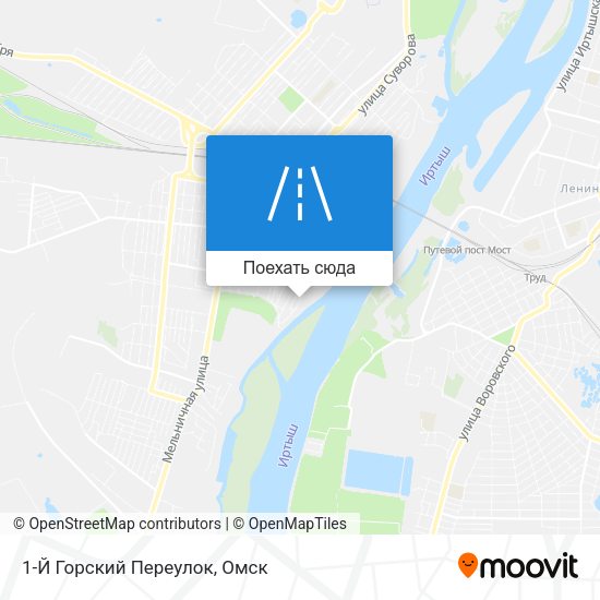Карта 1-Й Горский Переулок