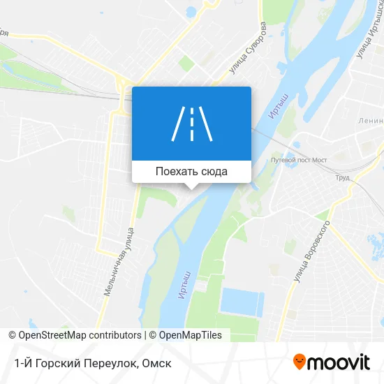 Карта 1-Й Горский Переулок