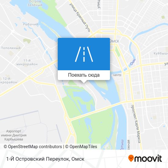 Карта 1-Й Островский Переулок