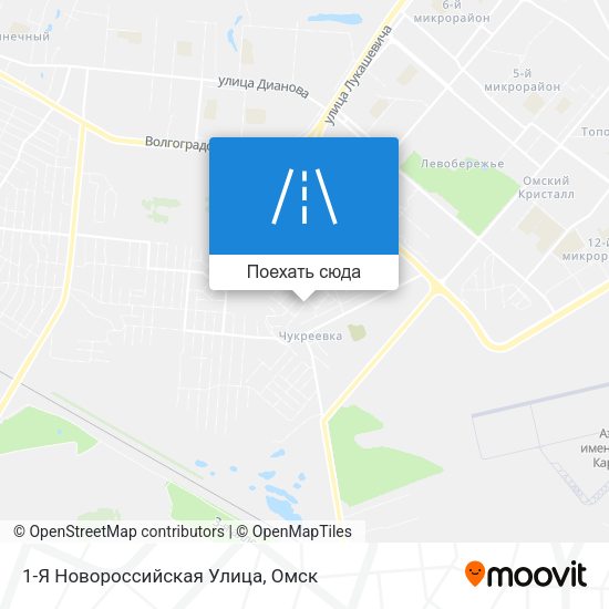 Карта 1-Я Новороссийская Улица