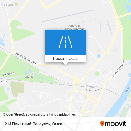 Карта 2-Й Пикетный Переулок