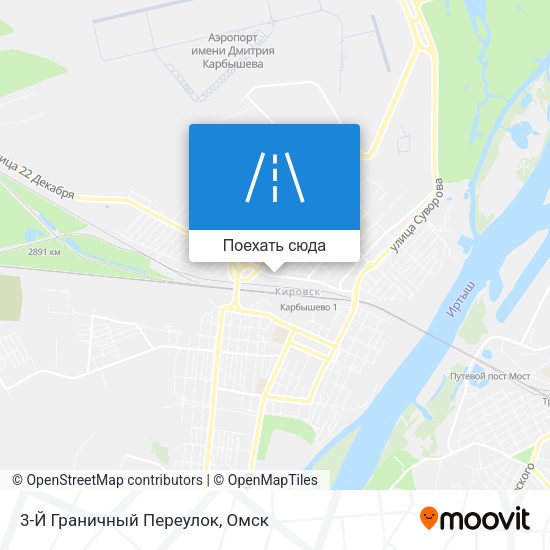 Карта 3-Й Граничный Переулок