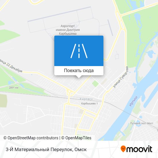 Карта 3-Й Материальный Переулок