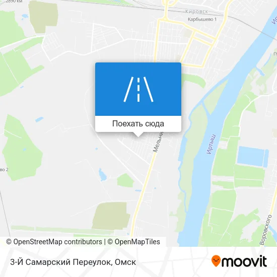 Карта 3-Й Самарский Переулок