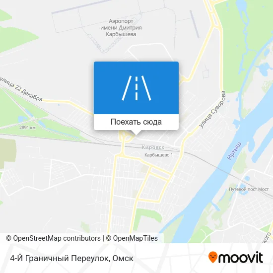 Карта 4-Й Граничный Переулок