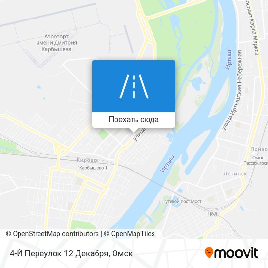 Карта 4-Й Переулок 12 Декабря