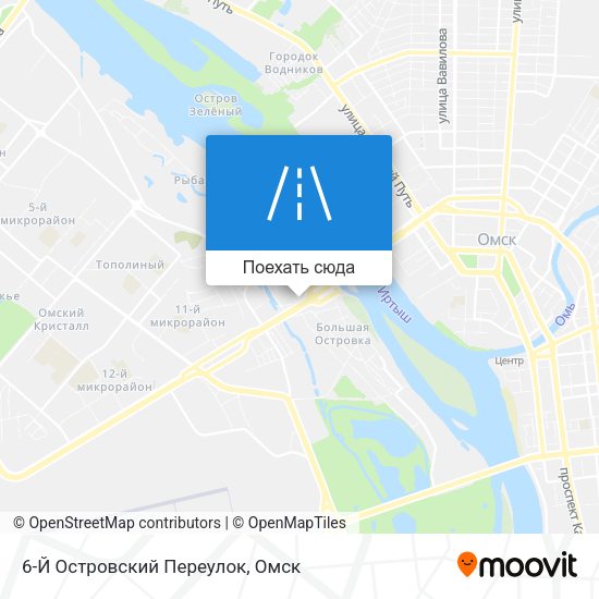 Карта 6-Й Островский Переулок