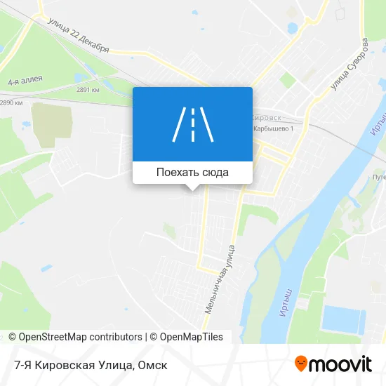Карта 7-Я Кировская Улица