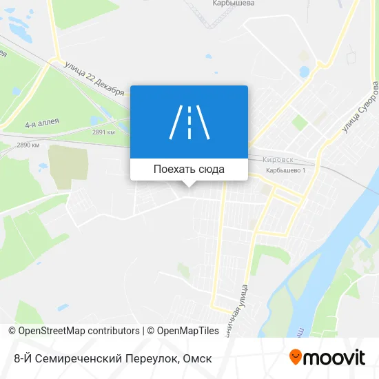 Карта 8-Й Семиреченский Переулок