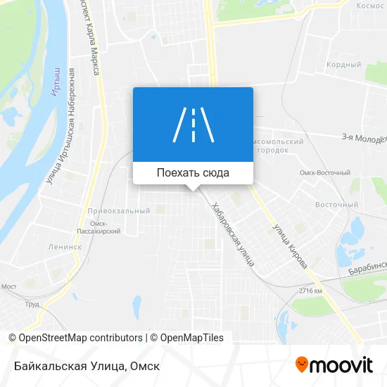 Карта Байкальская Улица